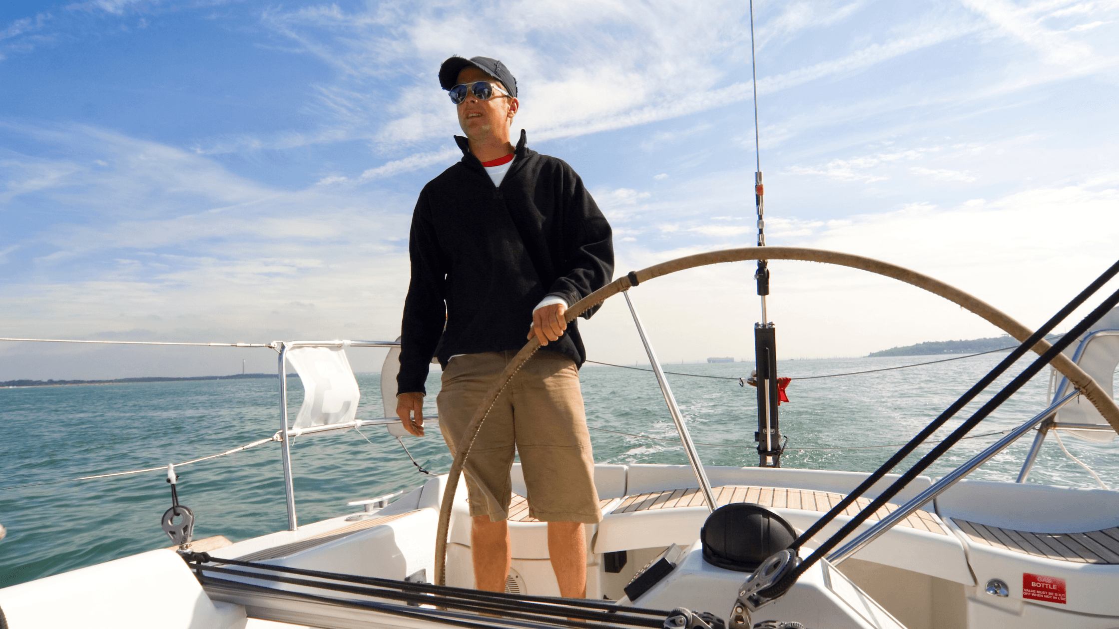 Man sailing