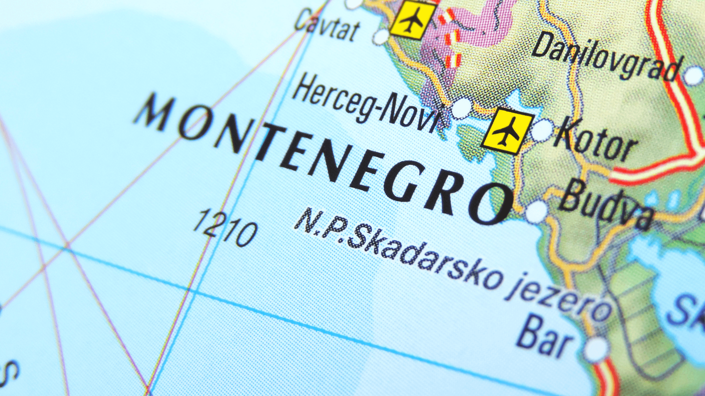 Map of Montenegro